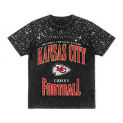 KANSAS CITY CHIEFS IN THE ZONE VINTAGE WASH RHINESTONE TEE