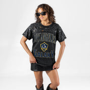 LOS ANGELES GALAXY IN THE ZONE VINTAGE WASH RHINESTONE TEE