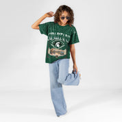 MICHIGAN STATE SPARTANS SKY'S THE LIMIT VINTAGE WASH RHINESTONE TEE