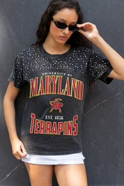 MARYLAND TERRAPINS IN THE ZONE VINTAGE WASH RHINESTONE TEE