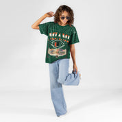 MIAMI HURRICANES SKY'S THE LIMIT VINTAGE WASH RHINESTONE TEE