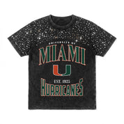 MIAMI HURRICANES IN THE ZONE VINTAGE WASH RHINESTONE TEE