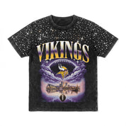 MINNESOTA VIKINGS SKY'S THE LIMIT VINTAGE WASH RHINESTONE TEE