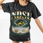 NORTH DAKOTA STATE BISON SKY'S THE LIMIT VINTAGE WASH RHINESTONE TEE