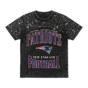 NEW ENGLAND PATRIOTS IN THE ZONE VINTAGE WASH RHINESTONE TEE