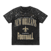 NEW ORLEANS SAINTS IN THE ZONE VINTAGE WASH RHINESTONE TEE