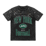 NEW YORK JETS IN THE ZONE VINTAGE WASH RHINESTONE TEE