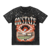 OKLAHOMA STATE COWBOYS SKY'S THE LIMIT VINTAGE WASH RHINESTONE TEE