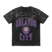 ORLANDO CITY SC IN THE ZONE VINTAGE WASH RHINESTONE TEE