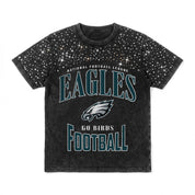 PHILADELPHIA EAGLES IN THE ZONE VINTAGE WASH RHINESTONE TEE