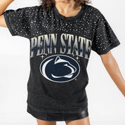 PENN STATE NITTANY LIONS DREAM BIG VINTAGE WASH RHINESTONE TEE