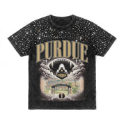 PURDUE BOILERMAKERS SKY'S THE LIMIT VINTAGE WASH RHINESTONE TEE