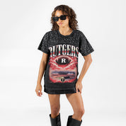 RUTGERS SCARLET KNIGHTS SKY'S THE LIMIT VINTAGE WASH RHINESTONE TEE