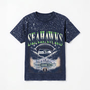 SEATTLE SEAHAWKS SKY'S THE LIMIT VINTAGE WASH RHINESTONE TEE