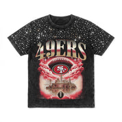 SAN FRANCISCO 49ERS SKY'S THE LIMIT VINTAGE WASH RHINESTONE TEE
