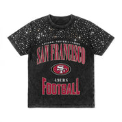 SAN FRANCISCO 49ERS IN THE ZONE VINTAGE WASH RHINESTONE TEE