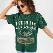 SOUTH FLORIDA BULLS SKY'S THE LIMIT VINTAGE WASH RHINESTONE TEE