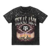 TEXAS A&M AGGIES SKY'S THE LIMIT VINTAGE WASH RHINESTONE TEE