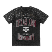 TEXAS A&M AGGIES IN THE ZONE VINTAGE WASH RHINESTONE TEE