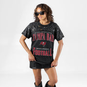 TAMPA BAY BUCCANEERS IN THE ZONE VINTAGE WASH RHINESTONE TEE