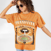 TENNESSEE VOLUNTEERS SKY'S THE LIMIT VINTAGE WASH RHINESTONE TEE
