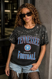 TENNESSEE TITANS IN THE ZONE VINTAGE WASH RHINESTONE TEE