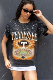 TENNESSEE VOLUNTEERS DREAM BIG VINTAGE WASH RHINESTONE TEE