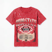 OHIO STATE BUCKEYES SKY'S THE LIMIT VINTAGE WASH RHINESTONE TEE