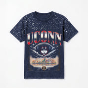 UCONN HUSKIES SKY'S THE LIMIT VINTAGE WASH RHINESTONE TEE