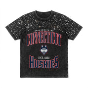 UCONN HUSKIES IN THE ZONE VINTAGE WASH RHINESTONE TEE