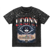 UCONN HUSKIES DREAM BIG VINTAGE WASH RHINESTONE TEE