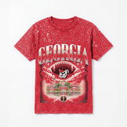 GEORGIA BULLDOGS SKY'S THE LIMIT VINTAGE WASH RHINESTONE TEE