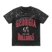 GEORGIA BULLDOGS IN THE ZONE VINTAGE WASH RHINESTONE TEE