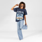 NORTH CAROLINA TAR HEELS SKY'S THE LIMIT VINTAGE WASH RHINESTONE TEE