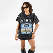 NORTH CAROLINA TAR HEELS DREAM BIG VINTAGE WASH RHINESTONE TEE