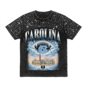 NORTH CAROLINA TAR HEELS DREAM BIG VINTAGE WASH RHINESTONE TEE