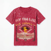 USC TROJANS SKY'S THE LIMIT VINTAGE WASH RHINESTONE TEE