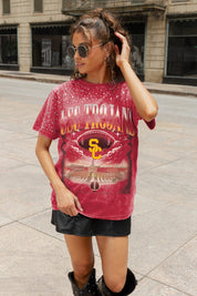 USC TROJANS SKY'S THE LIMIT VINTAGE WASH RHINESTONE TEE