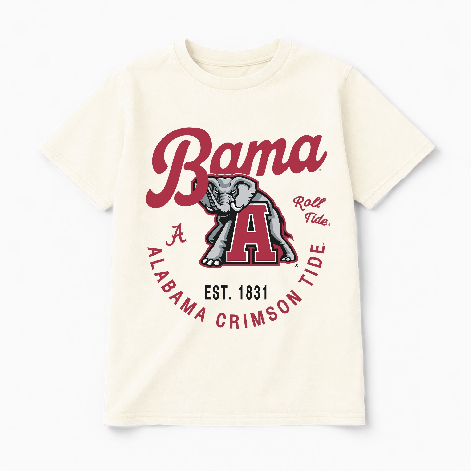 ALABAMA CRIMSON TIDE YOU KNOW OUR NAME CLASSIC FIT COTTON BLEND CREWNECK TEE