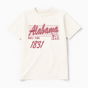 ALABAMA CRIMSON TIDE OLD SCHOOL CLASSIC FIT COTTON BLEND CREWNECK TEE