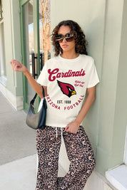 ARIZONA CARDINALS YOU KNOW OUR NAME CLASSIC FIT COTTON BLEND CREWNECK TEE