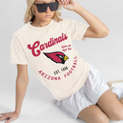 ARIZONA CARDINALS YOU KNOW OUR NAME CLASSIC FIT COTTON BLEND CREWNECK TEE