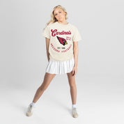 ARIZONA CARDINALS YOU KNOW OUR NAME CLASSIC FIT COTTON BLEND CREWNECK TEE
