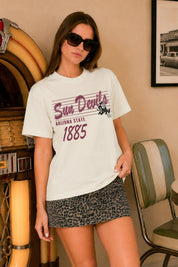ARIZONA STATE SUN DEVILS OLD SCHOOL CLASSIC FIT COTTON BLEND CREWNECK TEE