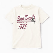 ARIZONA STATE SUN DEVILS OLD SCHOOL CLASSIC FIT COTTON BLEND CREWNECK TEE