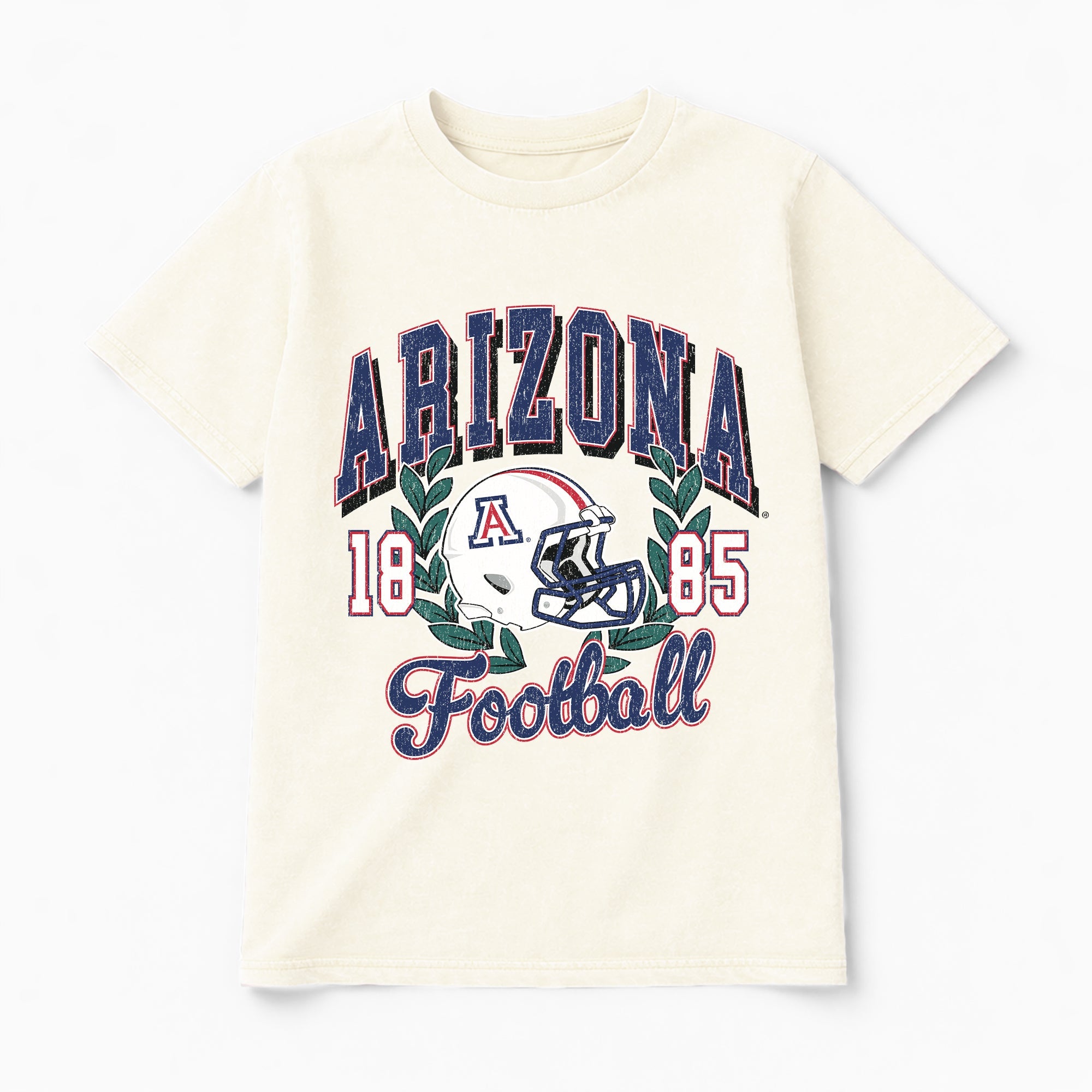 ARIZONA WILDCATS RAISED ON VICTORY CLASSIC FIT COTTON BLEND CREWNECK TEE
