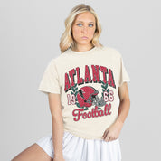 ATLANTA FALCONS RAISED ON VICTORY CLASSIC FIT COTTON BLEND CREWNECK TEE