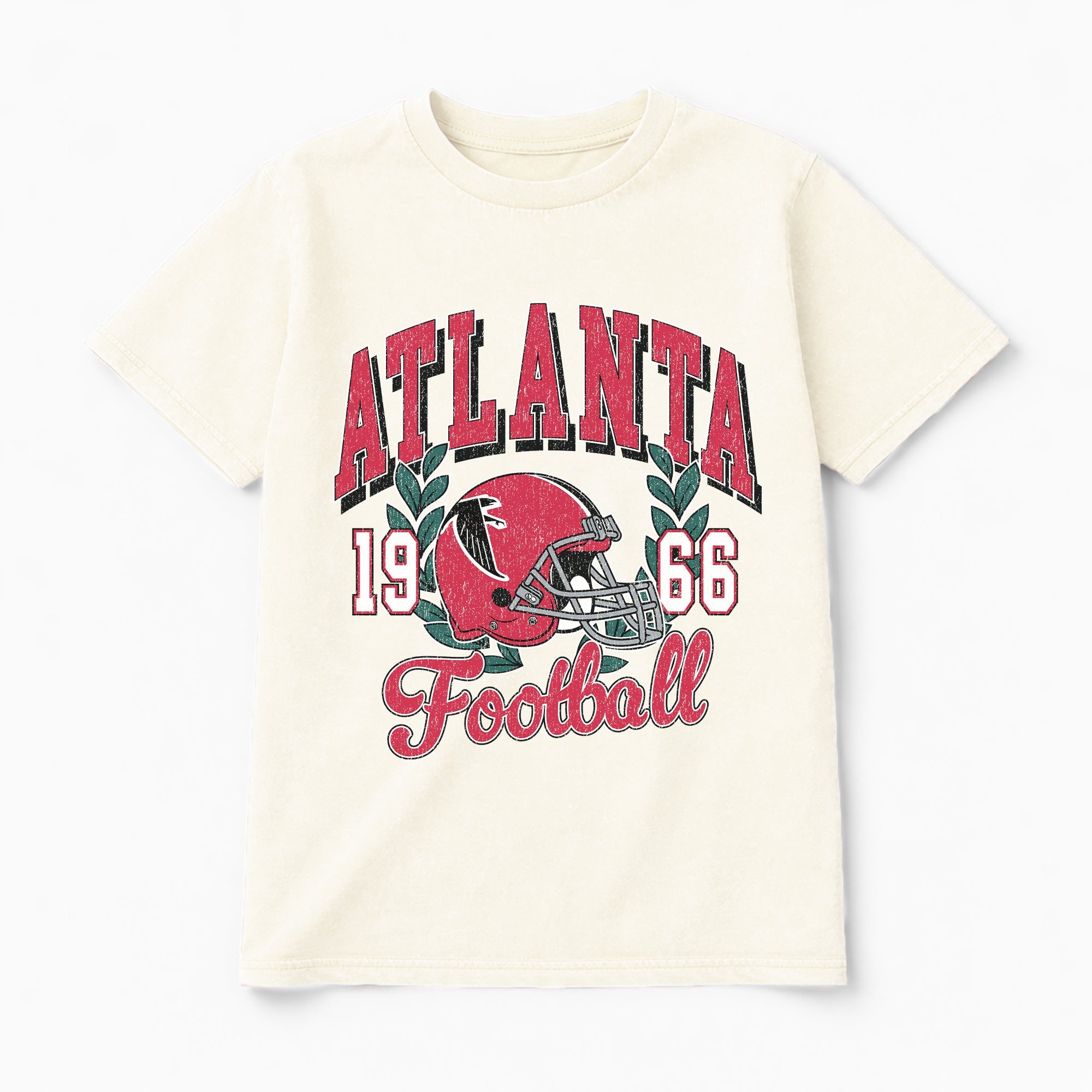 ATLANTA FALCONS RAISED ON VICTORY CLASSIC FIT COTTON BLEND CREWNECK TEE