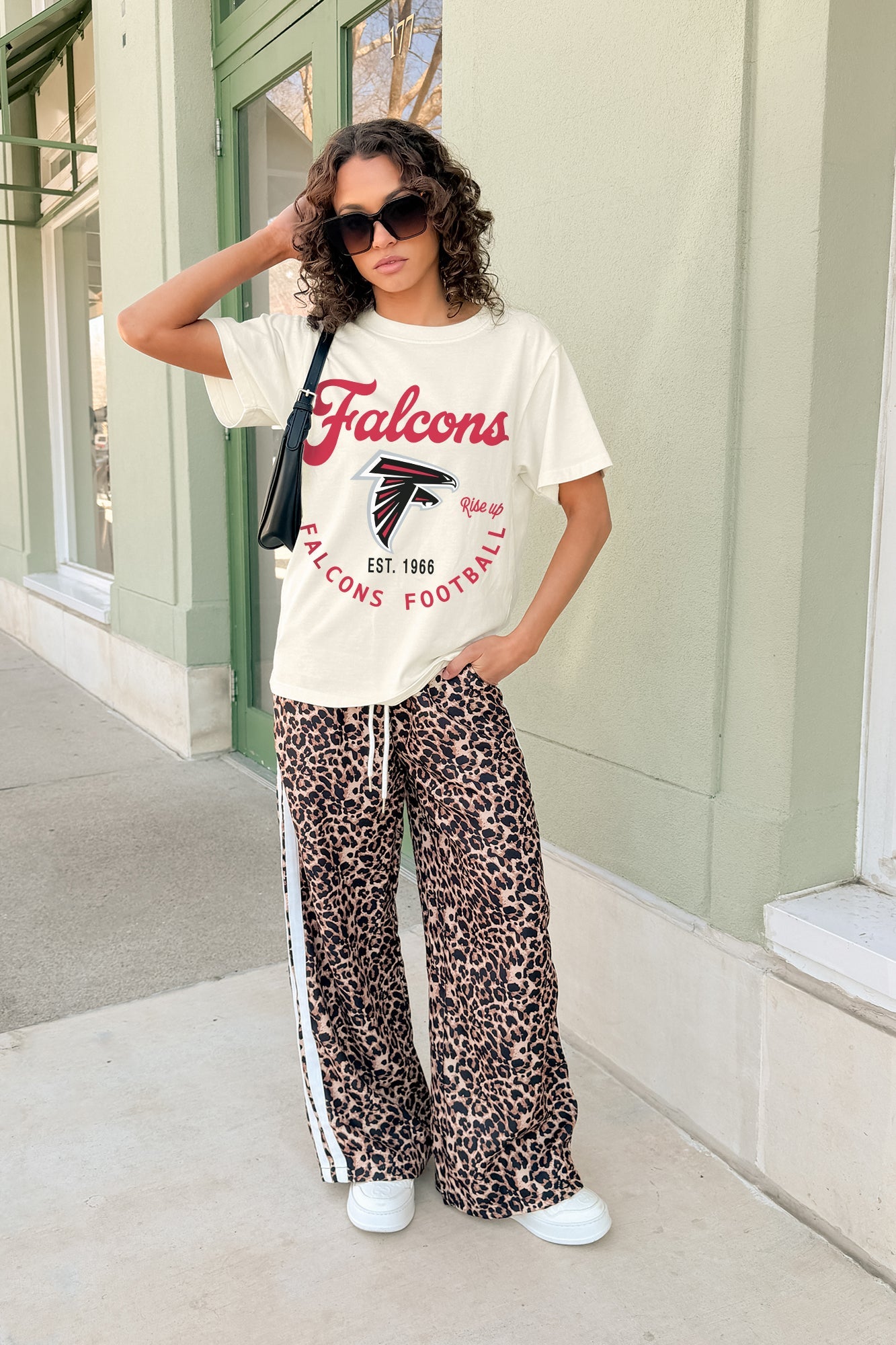 ATLANTA FALCONS YOU KNOW OUR NAME CLASSIC FIT COTTON BLEND CREWNECK TEE