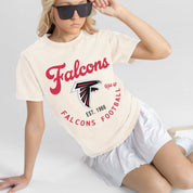 ATLANTA FALCONS YOU KNOW OUR NAME CLASSIC FIT COTTON BLEND CREWNECK TEE